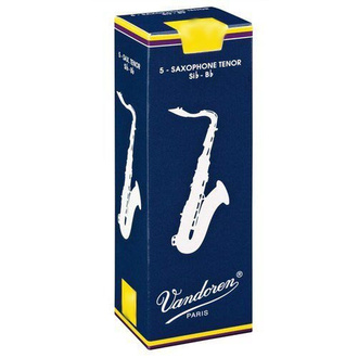 Vandoren Traditional Tenor Saxophone Reed 1.0-Strength 5-Pack