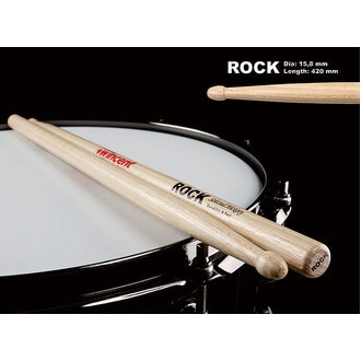 Wincent W2R USA Hickory Standard Wood Tip 2R Rock Drum Sticks
