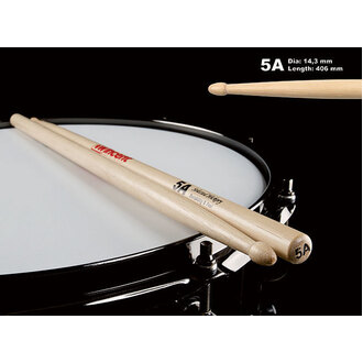 Wincent W5A USA Hickory Standard Wood Tip 5A Drum Sticks