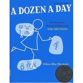 A Dozen A Day Book 1 Primary for Piano (Blue) BK/CD