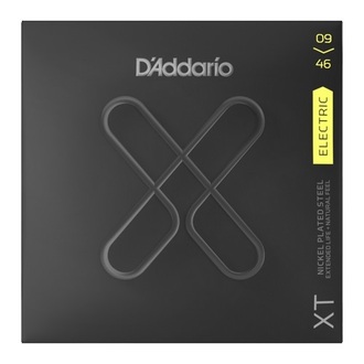 D'Addario XT Extended Life Electric Nickel Plated Steel String Set Super Light Top/Regular Bottom 9-46