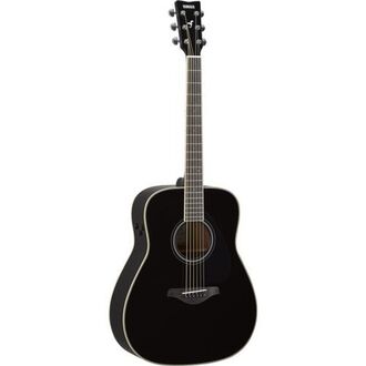 Yamaha FG-TA-BL TransAcoustic Western Acoustic Guitar Black