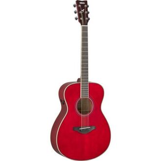 Yamaha FS-TA-RR TransAcoustic Concert Acoustic Guitar Ruby Red