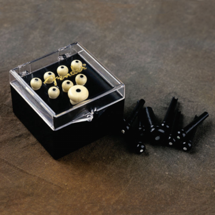 Fender Bridge Pin Set - Cream w/Black Dot