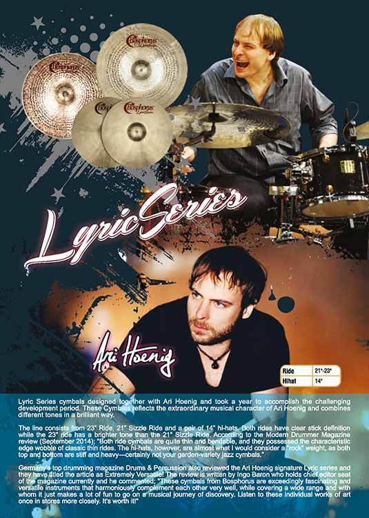 Bosphorus Lyric ride 23” ari hoenig シンバル www.krzysztofbialy.com