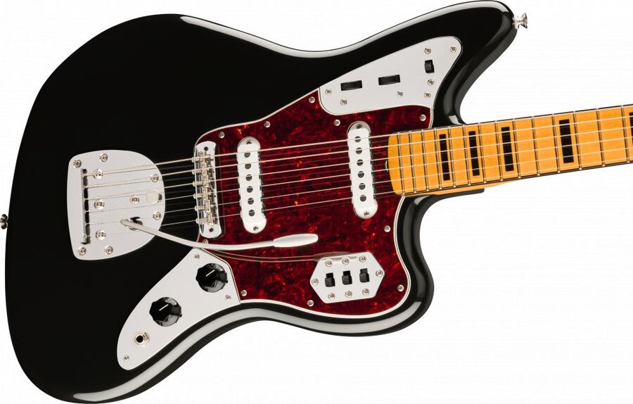 Fender Vintera II 70s Black Jaguar, Maple Fingerboard