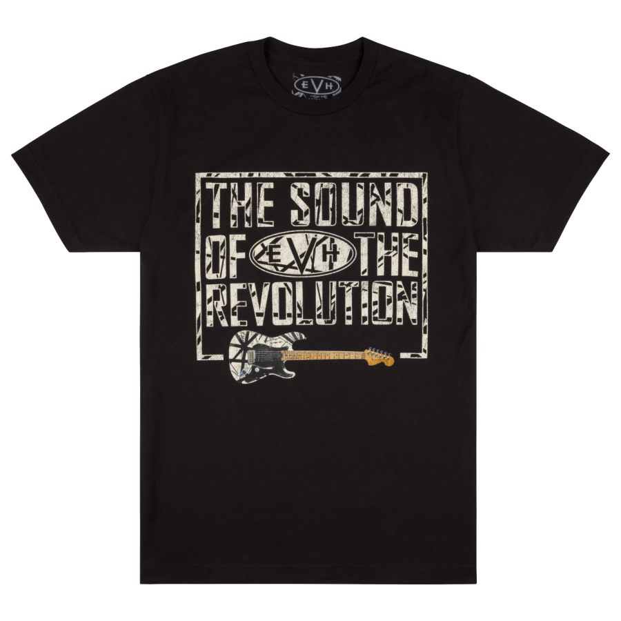 EVH Revolution Distressed T-Shirt, Black - Large