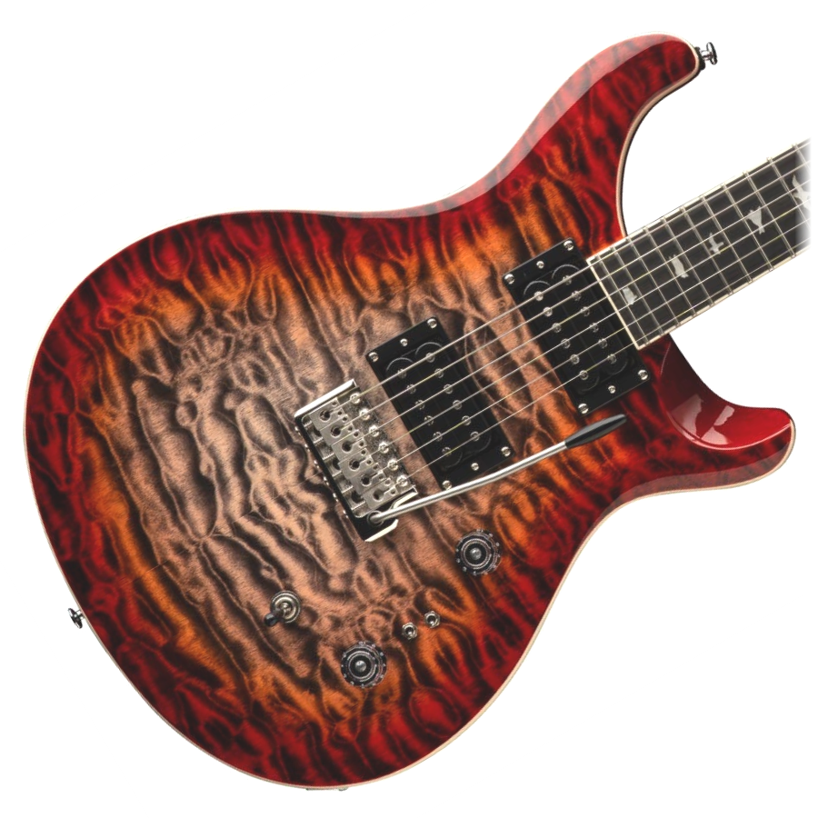 PRS SE Custom 24-08 Quilt Top- Charcoal Cherry Burst