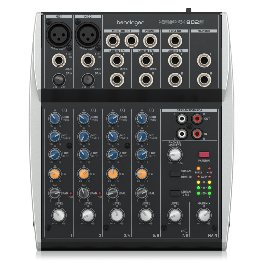 Behringer XENYX 802S 8 Channel Mixer With USB