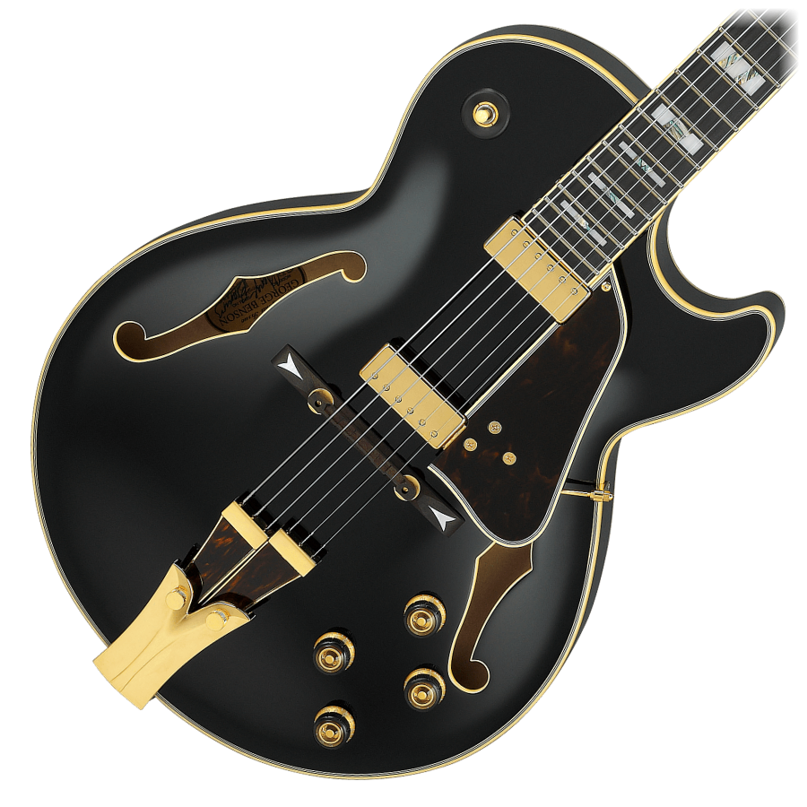 Ibanez GB10-BK George Benson Signature Hollowbody Guitar - Black