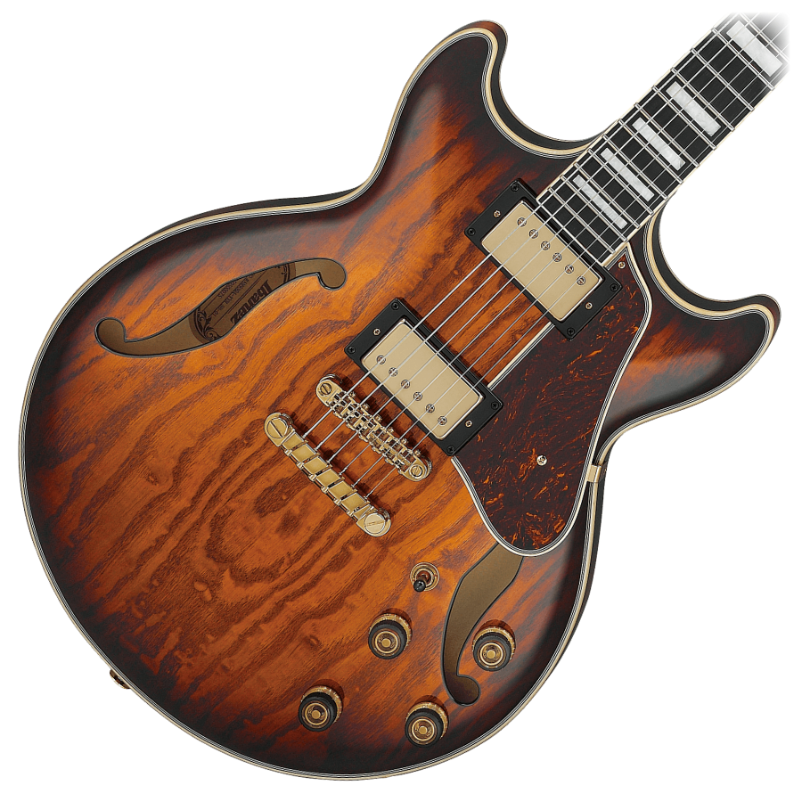 Ibanez AM93QA-VVH Semi Hollowbody Guitar - Vintage Violin High Gloss