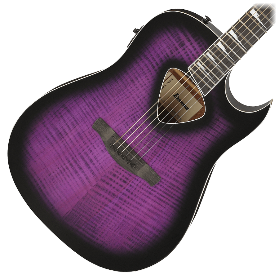 Ibanez ALT50FA-TVT Acoustic-Electric Guitar - Transparent Violet Burst