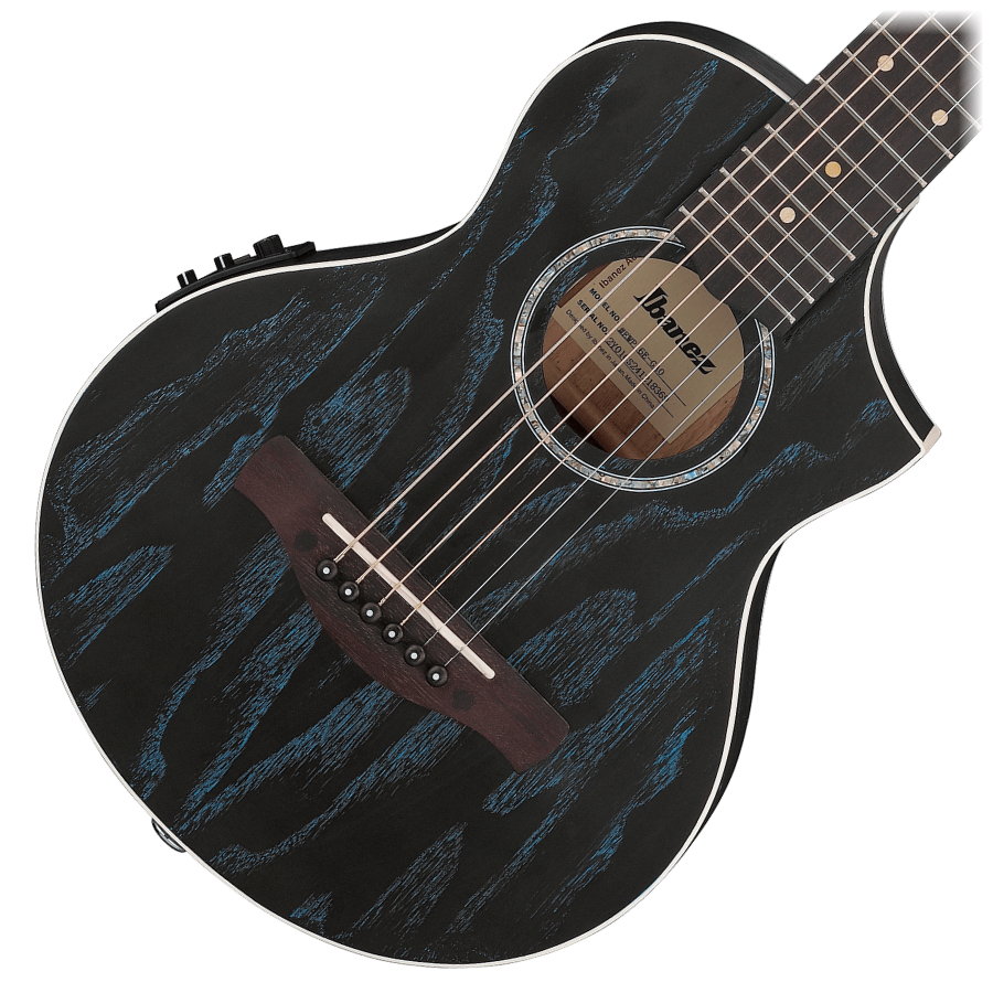 Ibanez EWP16EWB-GAO Steel String Piccolo Acoustic Guitar - Galaxy Aqua