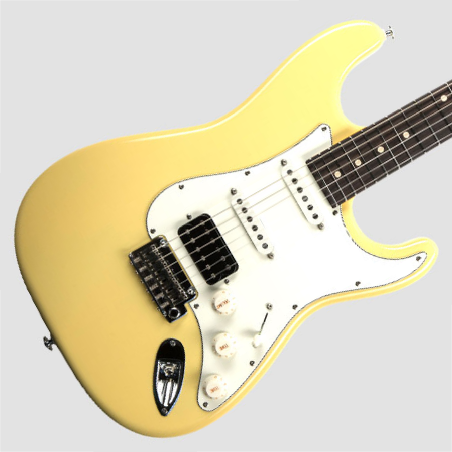 SUHR 01-CSA-0021 Classic S, Rosewood fingerboard, HSS, SSCII - Antique Vintage Yellow