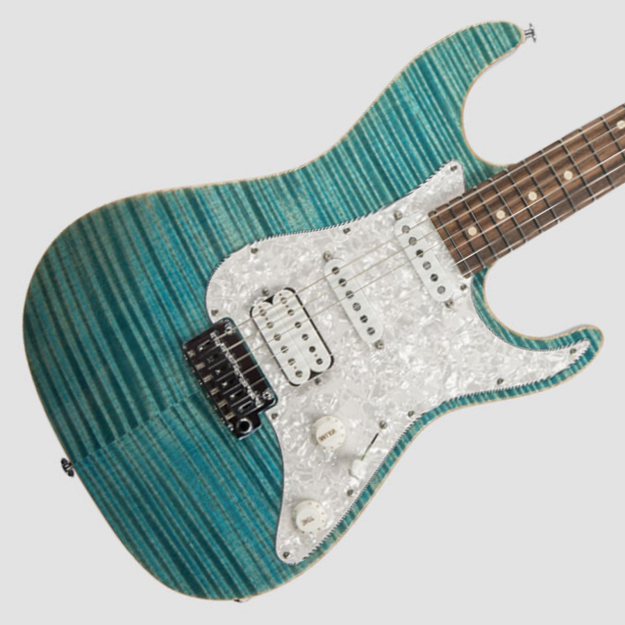 SUHR 01-STP-0042 Standard Plus, Pau Ferro fingerboard, HSS, SSCII - Bahama Blue