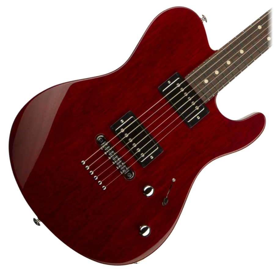 SUHR 01-OSO-0001 Short Scale,Mahogany, Rosewood, TP6 Electric Guitar - Trans Red