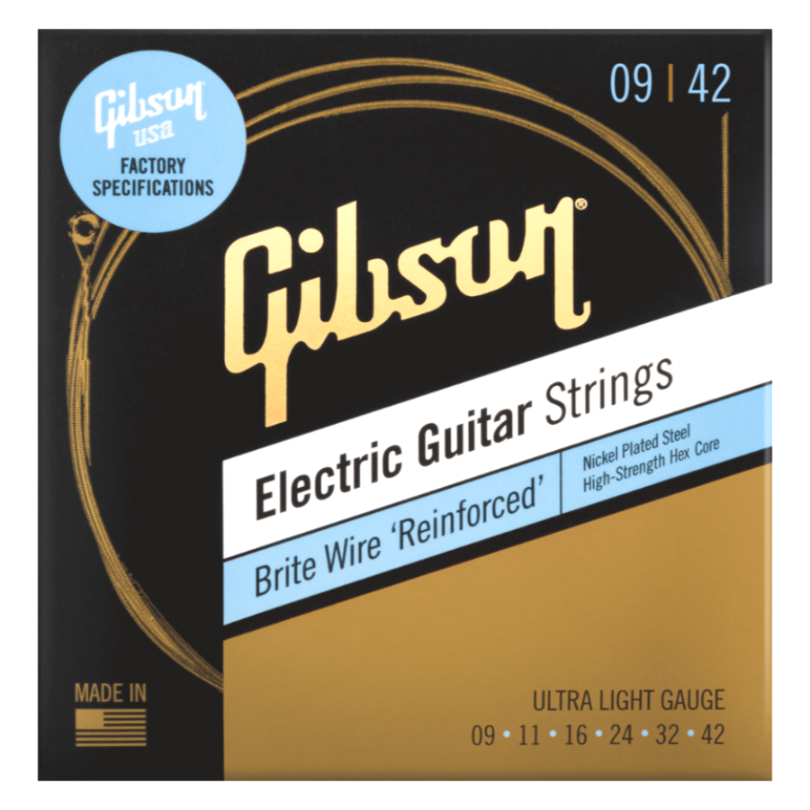Gibson Brite Wire Reinforce Elec Ultra Lt (9-42)