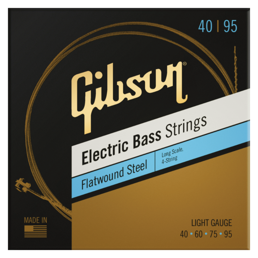 Gibson Lng Scale Flatwound Eb Strings Lt