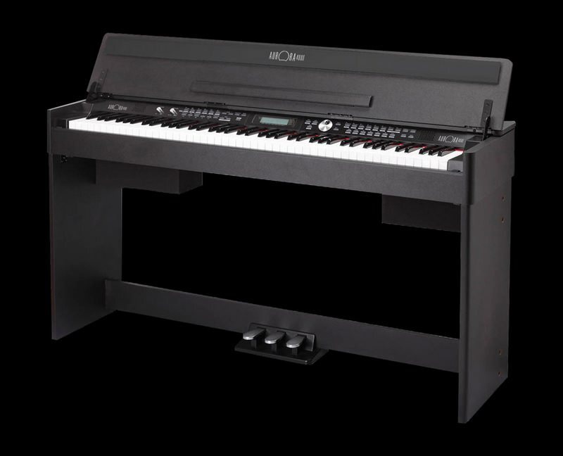 Beale Aurora4000bk 88 Key Weighted Digital Piano W Cabinet Black