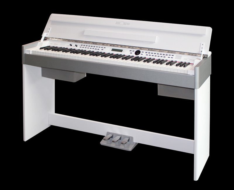 Beale Aurora4000wh 88 Key Weighted Digital Piano W Cabinet White