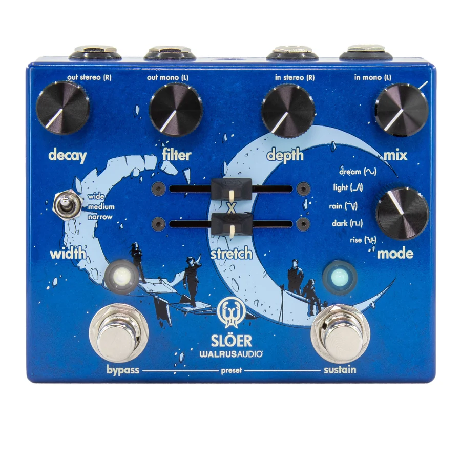 Walrus Audio SLOER Stereo Ambient Reverb - Blue