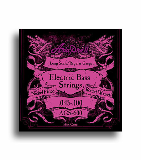 Aria AGS600 Electric Bass Regular Gauge Long Scale String Set (45-100)