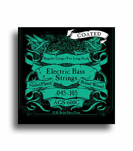 Aria AGS600C Electric Bass Regular Gauge Long Scale Coated String Set (45-105)