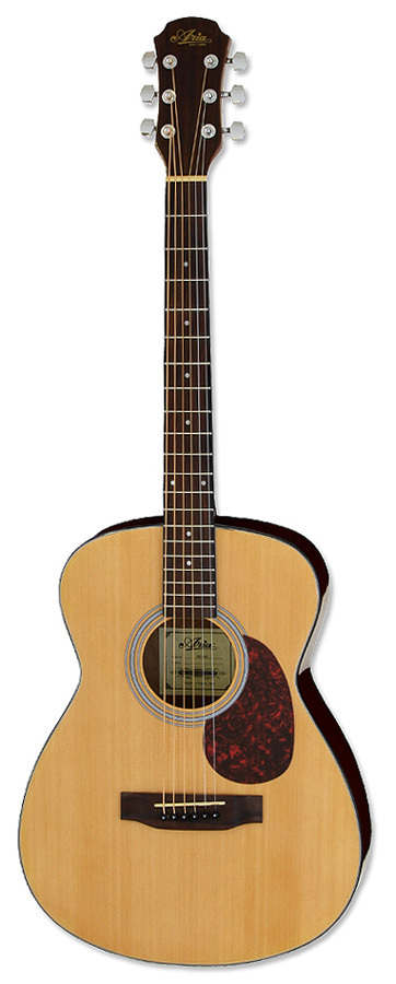 Aria ARADF01N ADF-01 Series Folk Body Acoustic Guitar In Gloss Natural