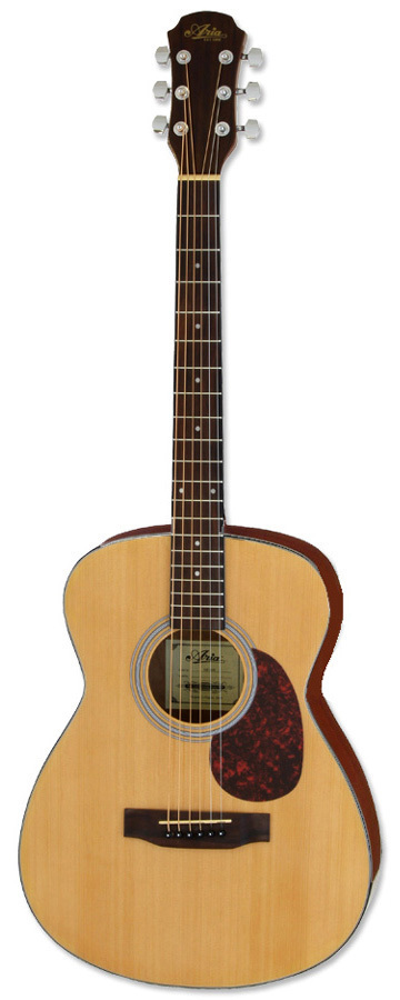 Aria ARADF01SN ADF-01 Series Folk Body Acoustic Guitar In Satin Natural