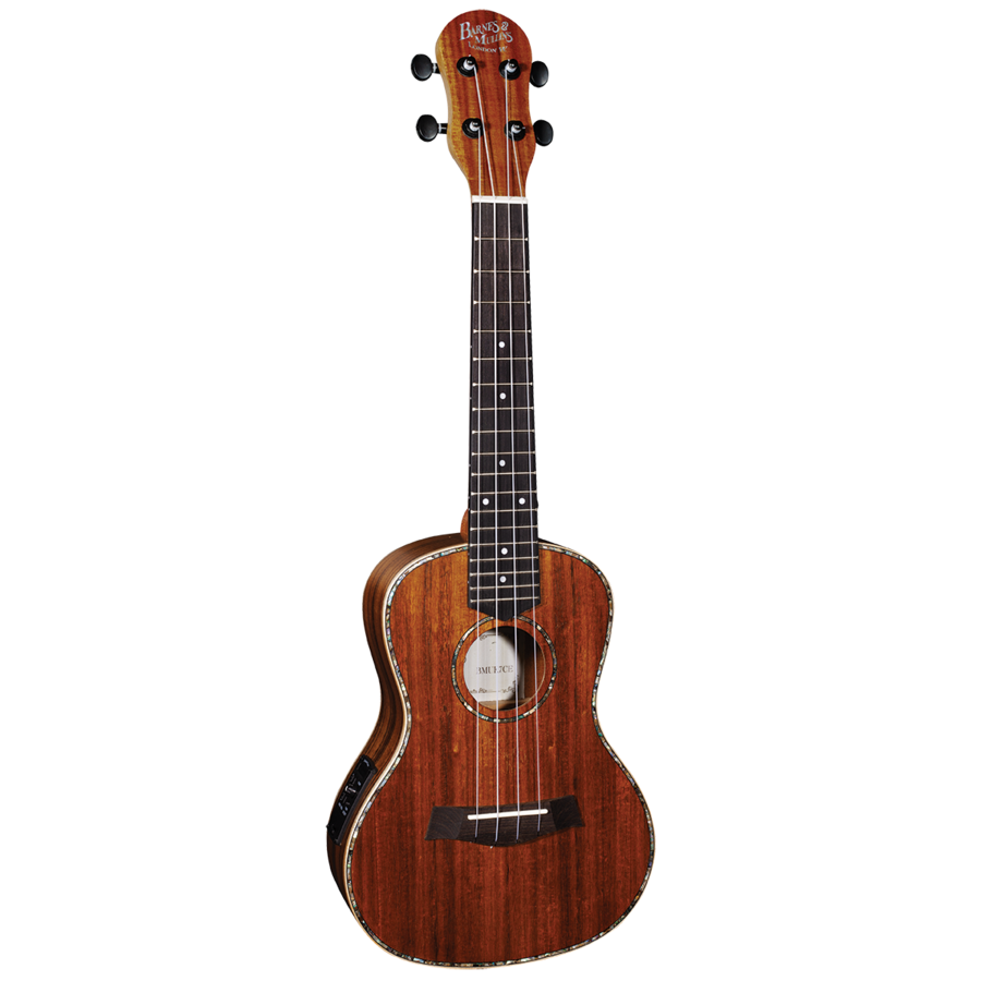 Barnes &amp; Mullins BMUK7CE Concert Koa Ukulele with Pickup