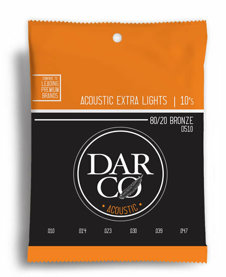 Darco Acoustic 80/20 Bronze Extra Light Guitar String Set (10-47)