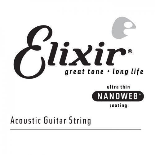 Elixir 14124 Nanoweb Single Guitar String .024 Phosphor Bronze
