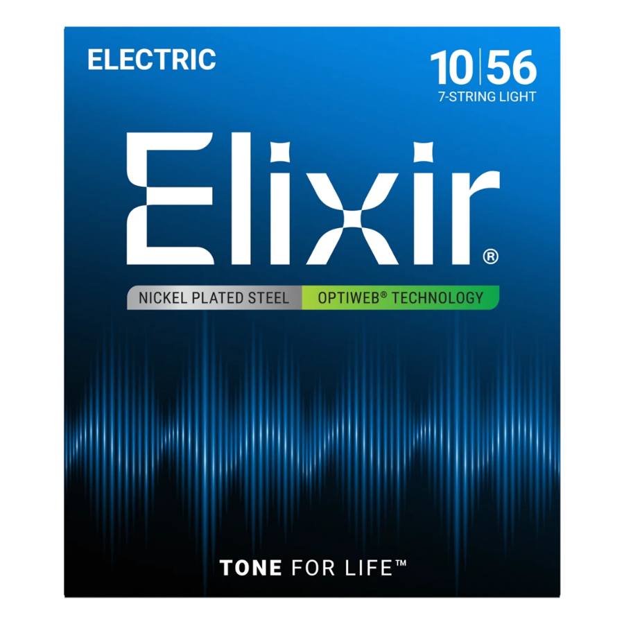 Elixir 19057 Optiweb 7-String Electric Light 10-56
