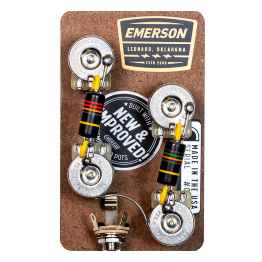 Emerson Custom Prewired Kit Les Paul with Long Shaft Pots
