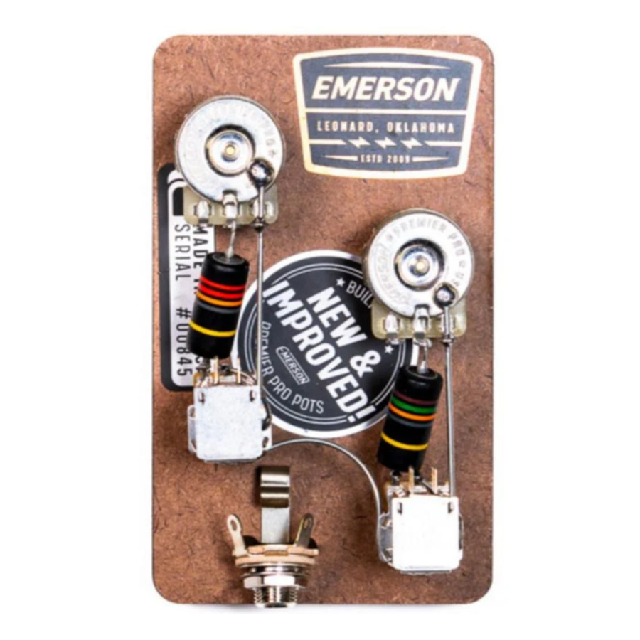 Emerson Custom Prewired Kit Les Paul with Long Shaft Pots Push/Pull