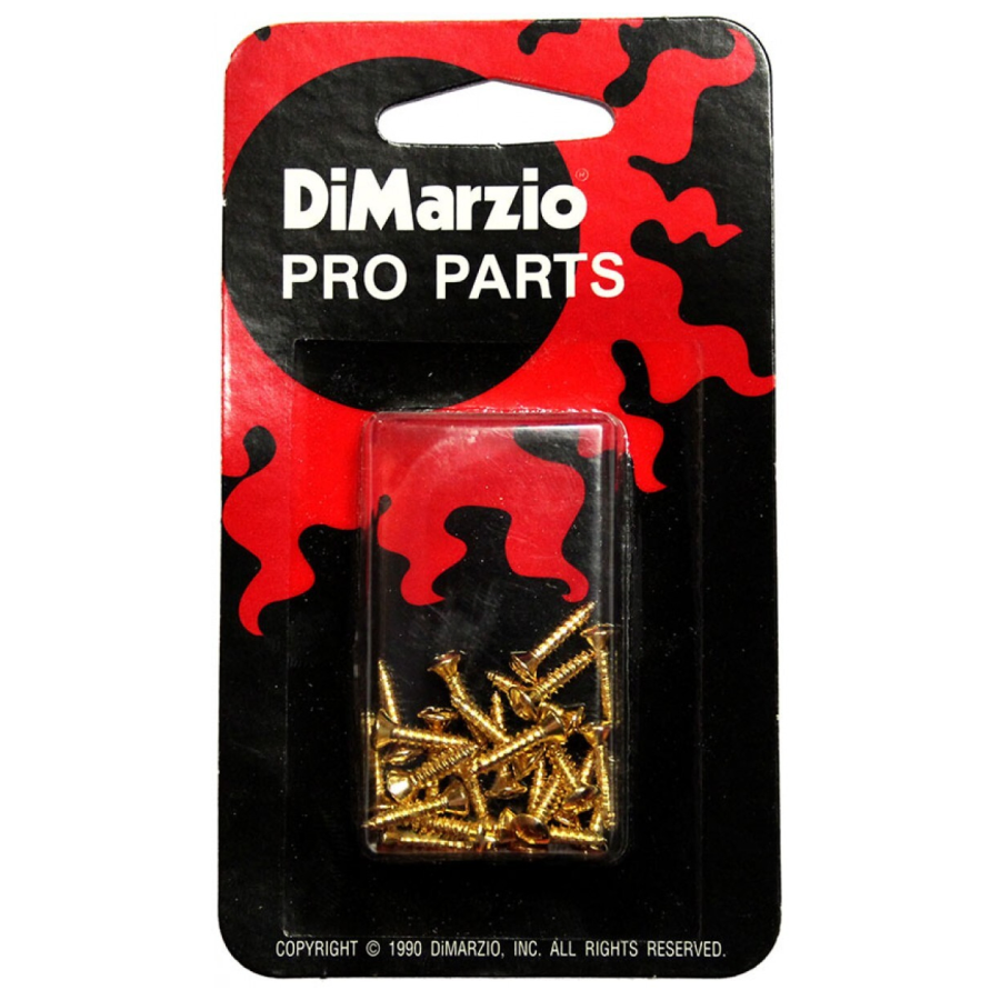 DiMarzio FH1000G Scratchplate/Back Plate Screws 24PK Gold