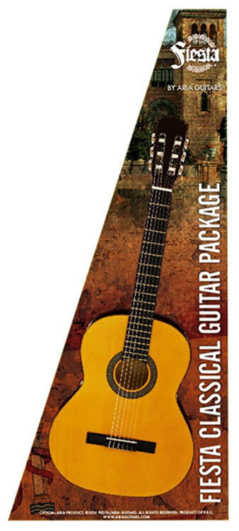Aria FPK200N Fiesta Classical Nylon-String Guitar Pack Natural