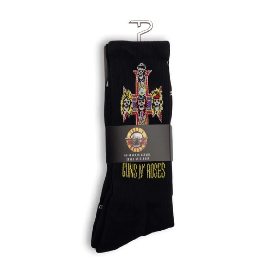 Perris GRA302001L Licensed GNR "Appetite For Destruction" Large Crew Socks In Black (1-Pair)
