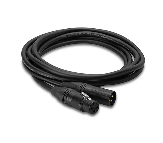 Hosa CMK075AU Edge Microphone Cable, Neutrik XLR3F to XLR3M, 75 FT