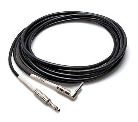 Hosa GTR215R Guitar Cable, Hosa Straight to Rightangle, 15 FT