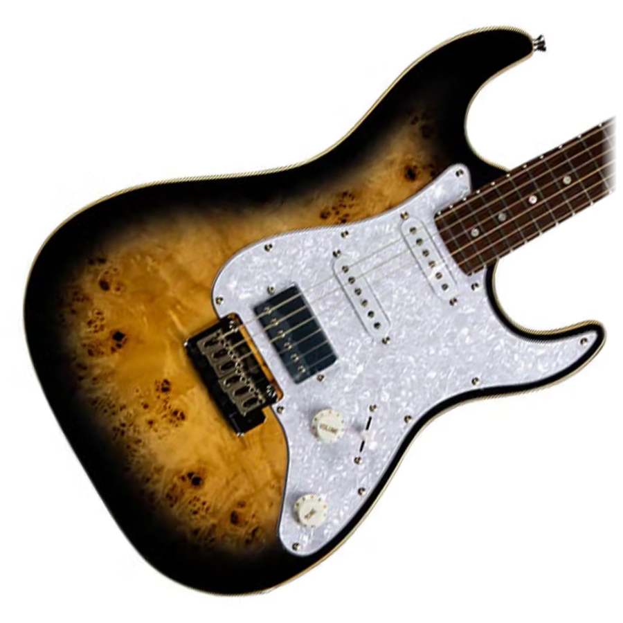 JET JS-450Q-TB-R HSS- Roasted Maple- Flame Top- Rosewood Board- Trans Brown