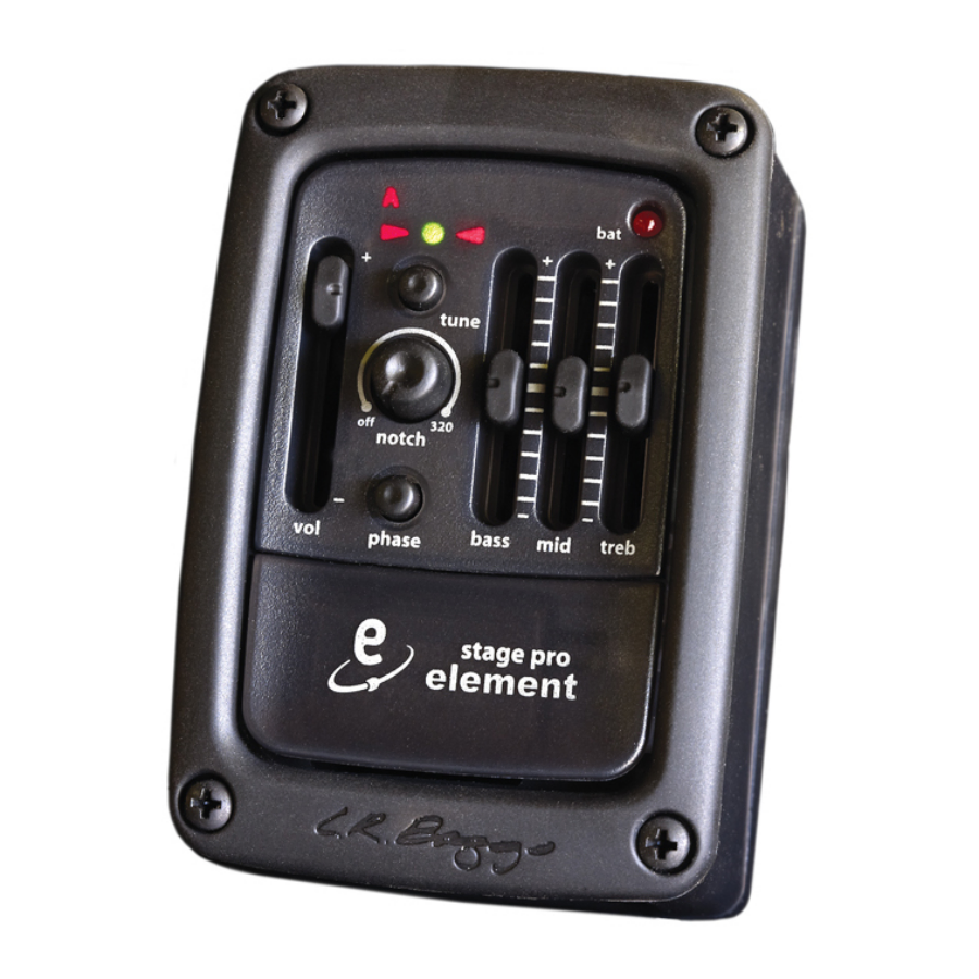 LR Baggs Element Active Preamp Only No Pickup, Spare