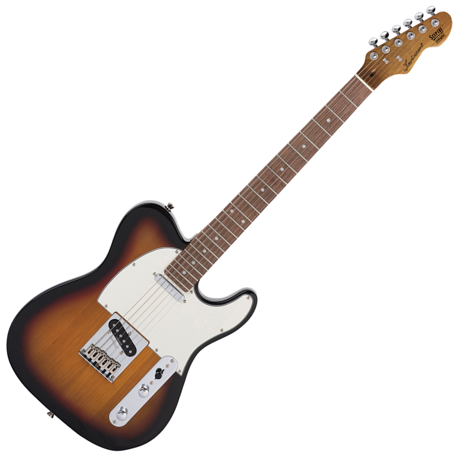Levinson Sceptre Arlington Std Single Cutaway 3 Tone Sunburst SS w Indian Laurel Board