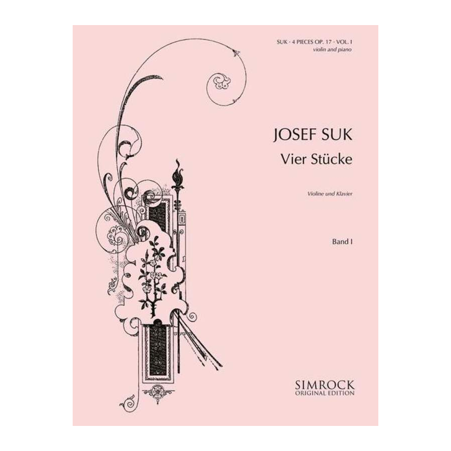 Suk - 4 Pieces Op 17 Vol 1 (nos 1-2) Violin/piano