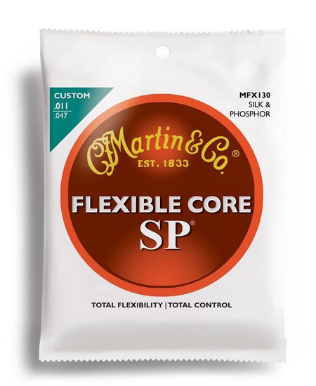 Martin SP Flexible Core Silk &amp; Phosphor Guitar String Set (11-47)