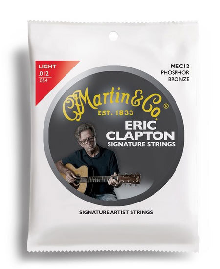 Martin Eric Clapton Strings 92/8 Phosphor Bronze Light Guitar String Set 12-54