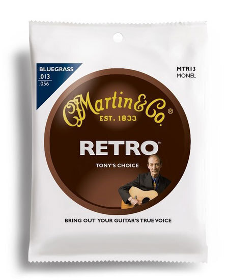 Martin Retro "Tony'S Choice" Bluegrass Guitar String Set (13-56)