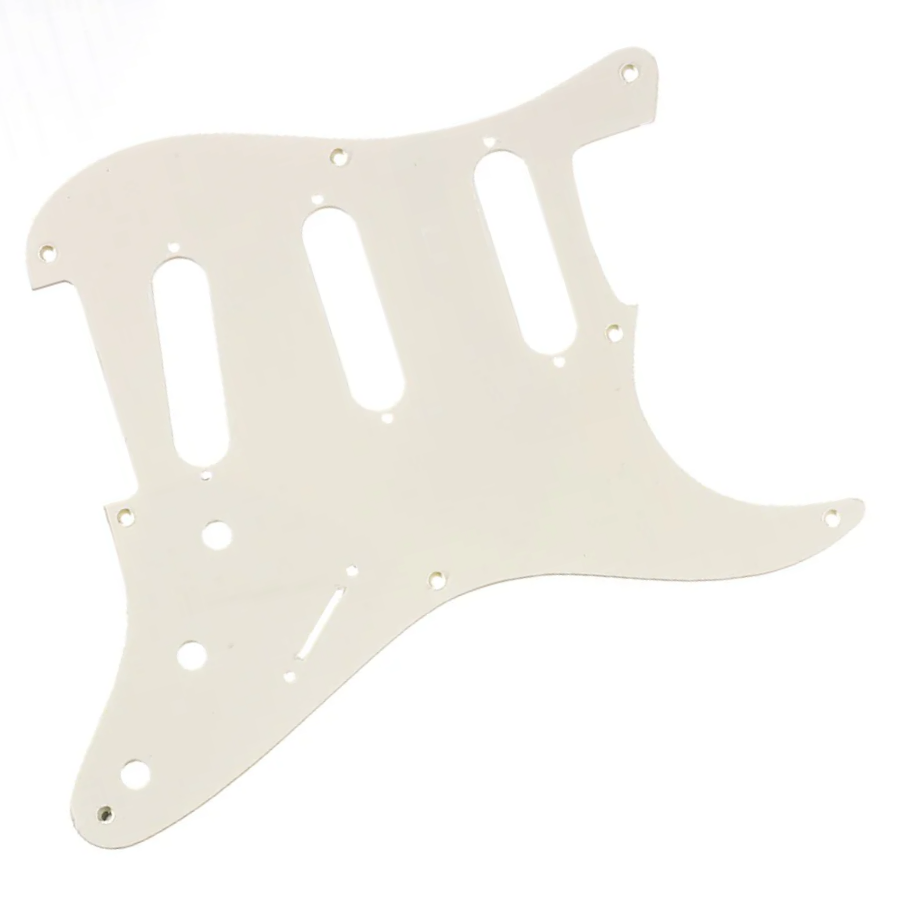 Allparts Pickguard Strat 8-Hole Single Ply Parchment