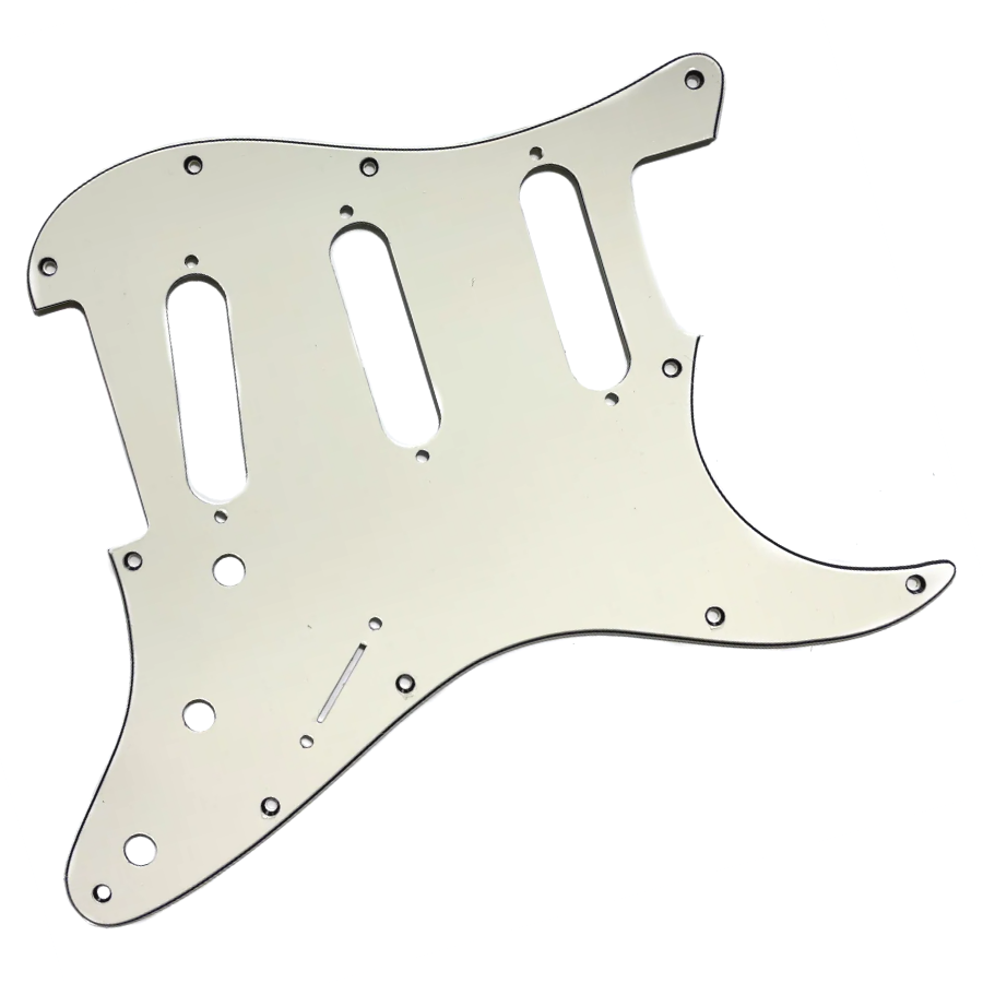 Allparts Pickguard Strat 11-Hole 3-Ply Parchment