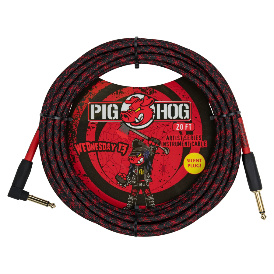 Pig Hog Artist Series Wednesday 13 - Instrument Cable - 20FT